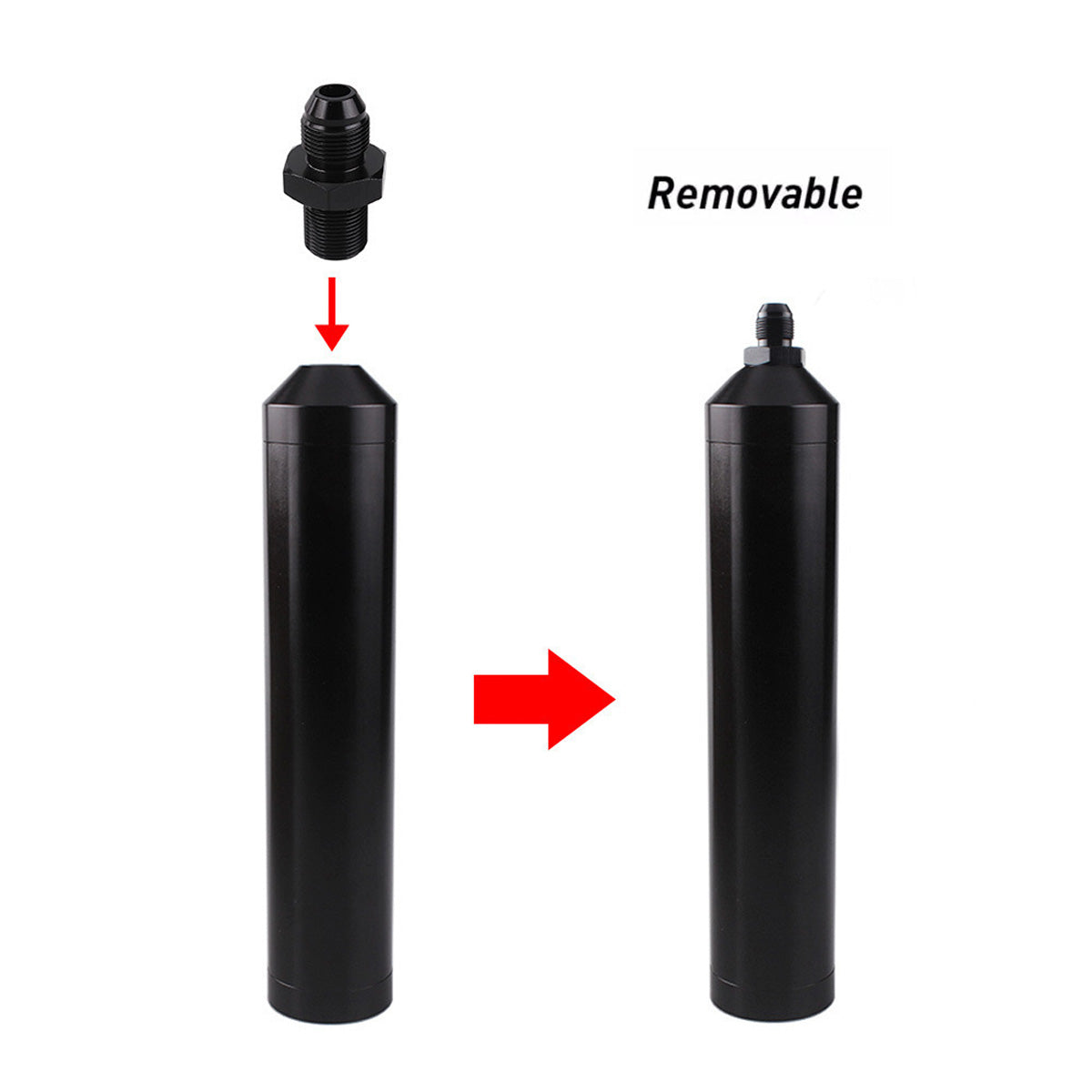 8.5 INCH ALUMINUM FUEL FILTER