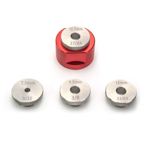 Drilling Jig 1.375x24 Cup, .22 to .45 Baffle Set