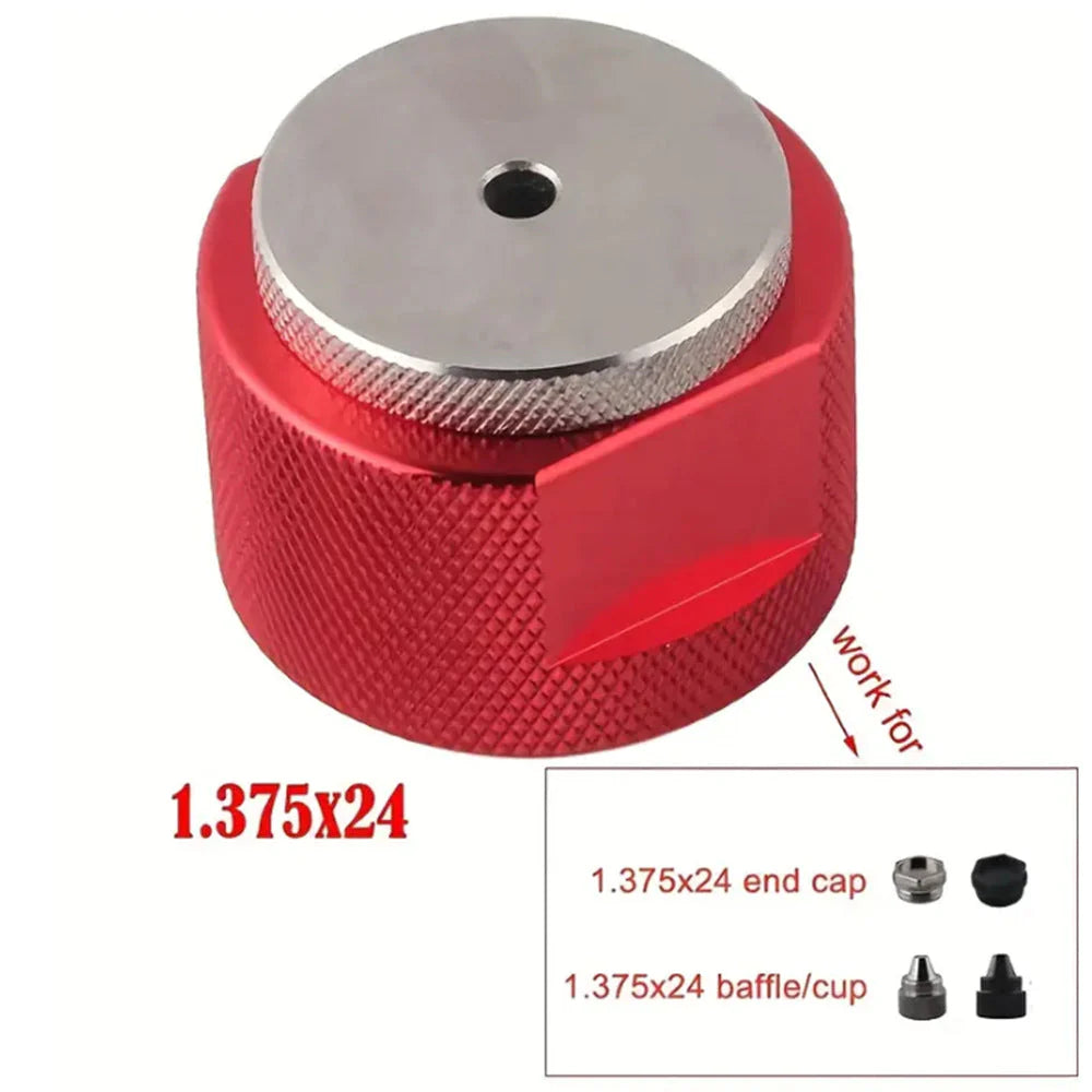Drilling Jig 1.375x24 Cup, .22 to .45 Baffle Set