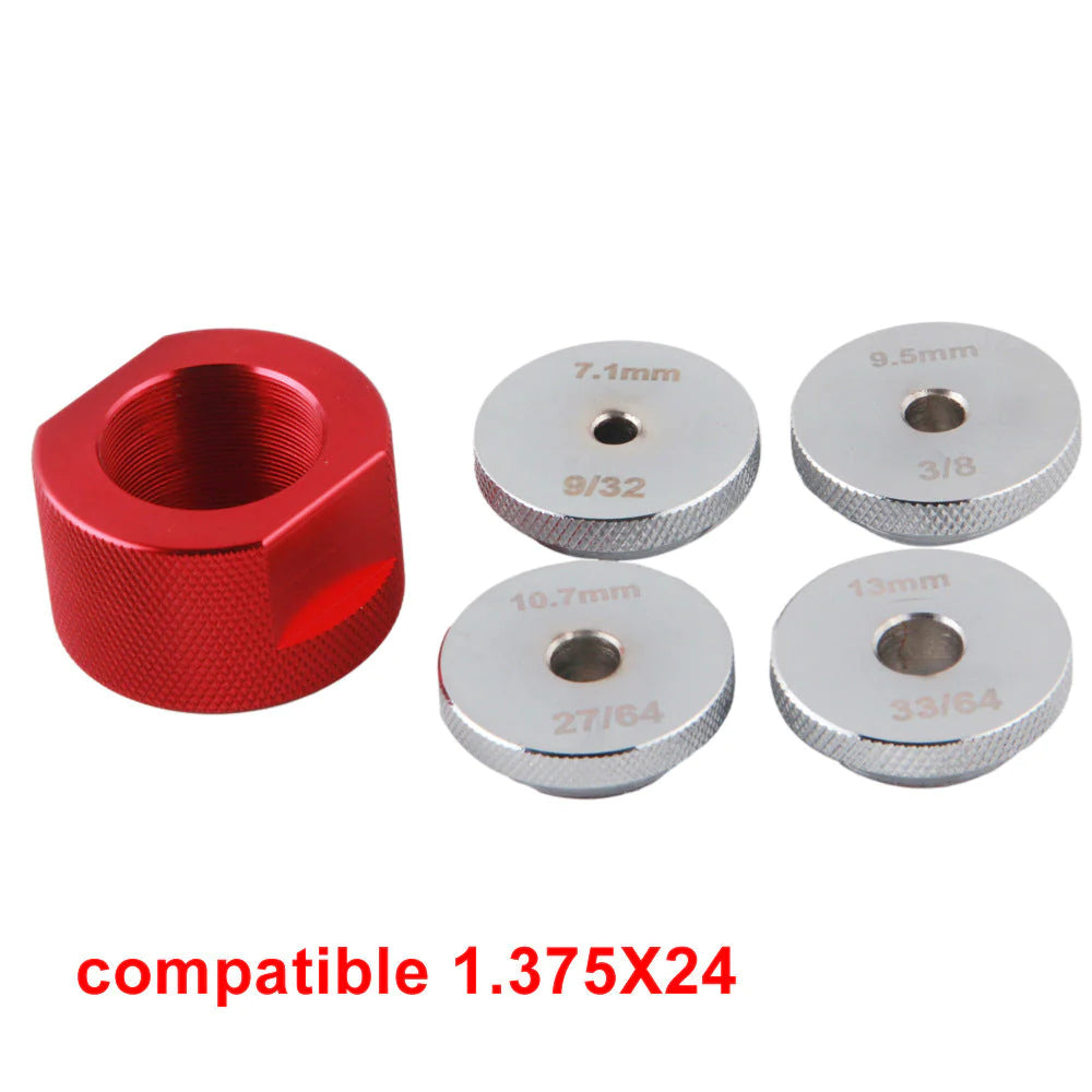 Drilling Jig 1.375x24 Cup, .22 to .45 Baffle Set