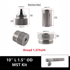 SCREW CONES 10″L FUEL FILTER KIT 1.58″OD STAINLESS STEEL