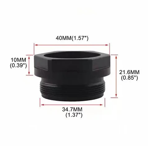 1.375x24 TPI SCREW CONES 10″L FUEL FILTER KIT 1.50″OD ALUMINUM